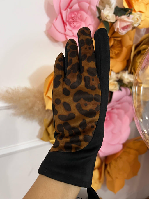 Ženske rukavice Fashion Leo-Rukavice-Fashion-Leopard - crna-Contessa