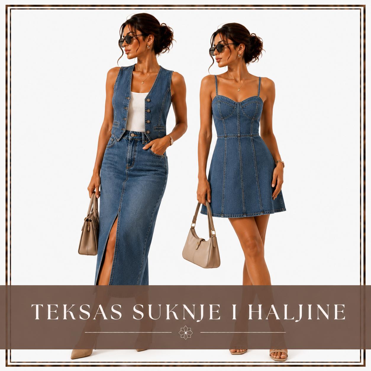 Teksas suknje i haljine | Contessa Moda