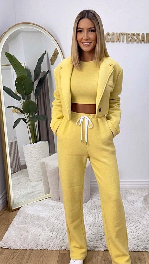 Komplet Dora-Komplet trenerka-Simpa Moda-Žuta-Univerzana-Contessa