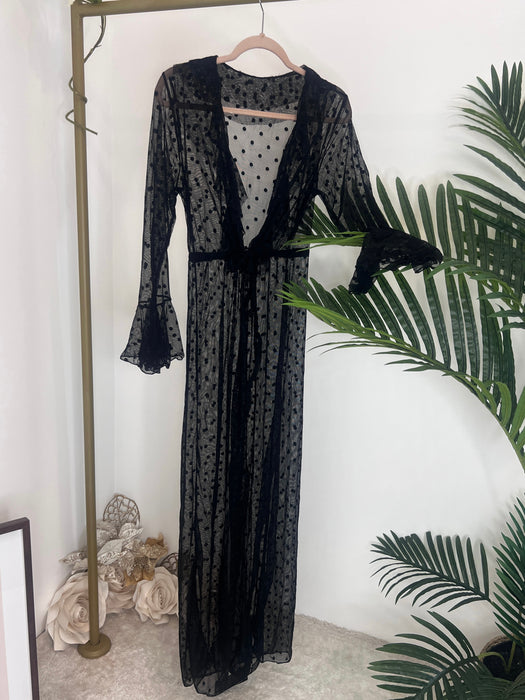 Ogrtač za plažu Maya-Ogrtač za plažu-Happy Moda-Crna-Univerzalna-Contessa