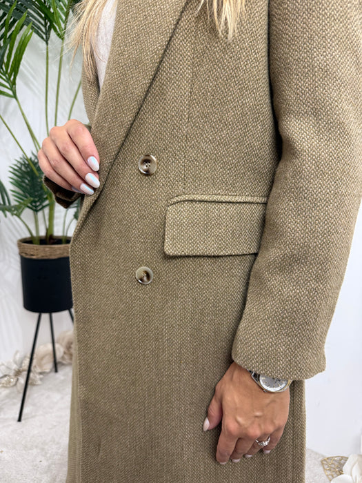 Kaput Milano-Dugi kaput-J&J Collection-Svetlo-maslinasta-S-Contessa