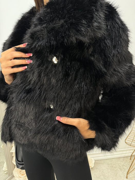 Bunda Naomi-Kratka bunda-J&J Collection-Braon-Univerzalna-Contessa