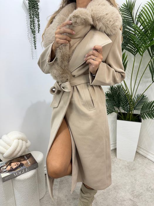 Kaput Verona-Dugi kaput-J&J Collection-Bež-S/M-Contessa