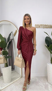 Haljina Christina-Haljina maxi-Simpa Moda-Bordo-Univerzalna-Contessa