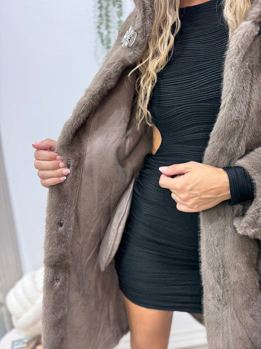 Bunda Milano-Duga bunda-XuXu-Braon-Univerzalna-Contessa