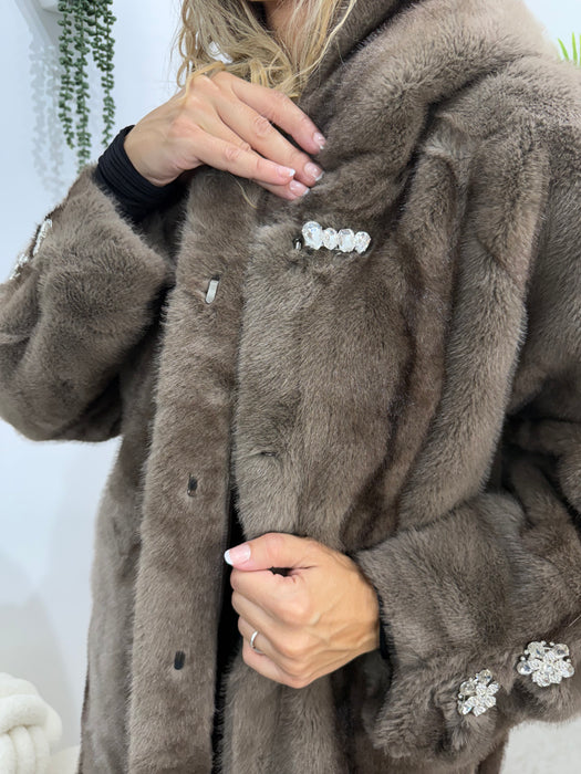 Bunda Milano-Duga bunda-XuXu-Braon-Univerzalna-Contessa