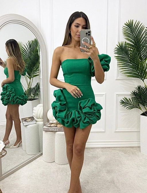 Haljina Ketrin-Haljina mini-Simpa Moda-Zelena-Univerzalna-Contessa