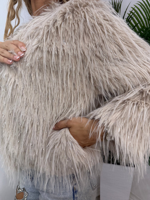 Bunda Irena-Kratka bunda-XuXu-Bež-Univerzalna-Contessa