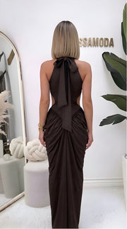 Haljina Kejt-Haljina maxi-Simpa Moda-Crna-Univerzalna-Contessa