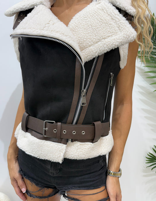 Prsluk Naomi-Krzneni prsluk-J&J Collection-Camel-S-Contessa