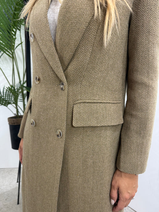 Kaput Milano-Dugi kaput-J&J Collection-Svetlo-maslinasta-S-Contessa