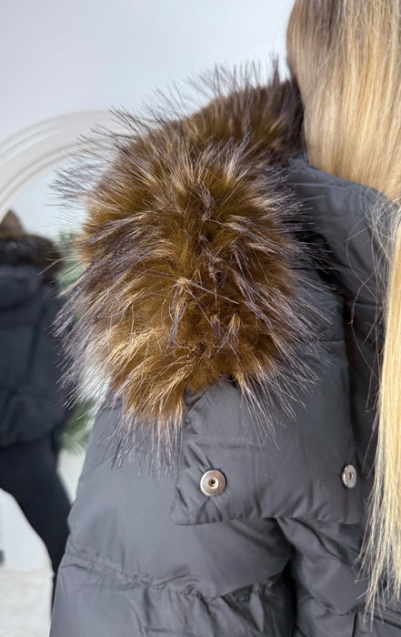 Jakna Zera-Štepana jakna-J&J Collection-Maslinasta-S/M-Contessa