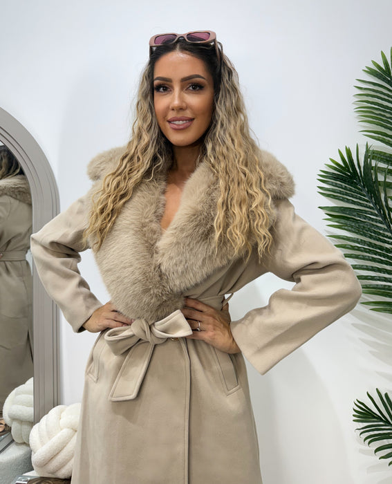 Kaput Verona-Dugi kaput-J&J Collection-Bež-S/M-Contessa