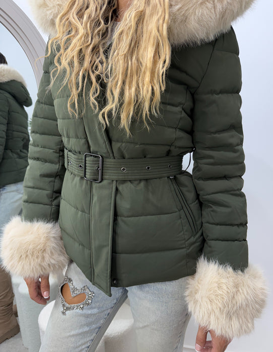 Jakna Lisa-Kratka jakna-J&J Collection-Maslinasta-S-Contessa