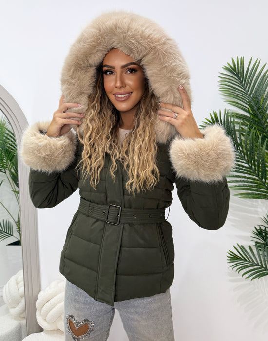 Jakna Lisa-Kratka jakna-J&J Collection-Maslinasta-S-Contessa