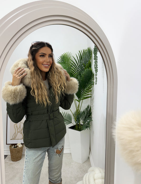 Jakna Lisa-Kratka jakna-J&J Collection-Maslinasta-S-Contessa