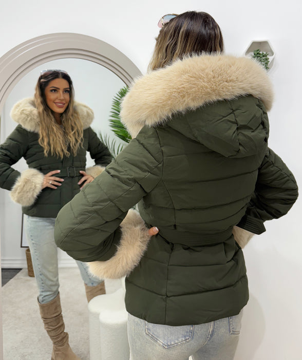 Jakna Lisa-Kratka jakna-J&J Collection-Maslinasta-S-Contessa