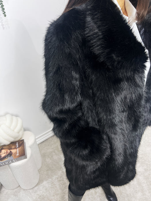 Bunda Monako-Duga bunda-J&J Collection-Crna-Univerzalna-Contessa