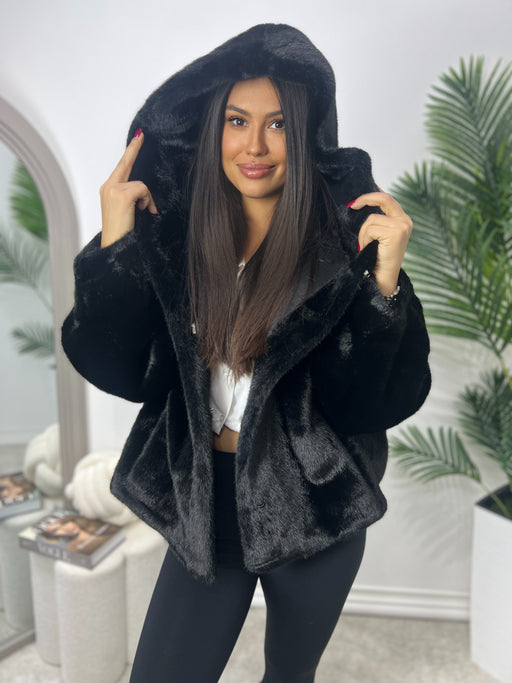 Bunda Moli-Kratka bunda-J&J Collection-Crna-Univerzalna-Contessa