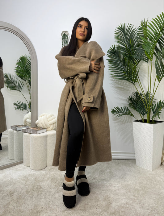 Kaput Fiona-Dugi kaput-J&J Collection-Bež-Univerzalna-Contessa