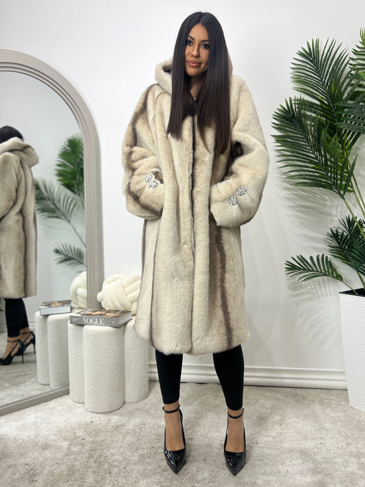 Bunda Hana-Duga bunda-J&J Collection-Bež-Univerzalna-Contessa