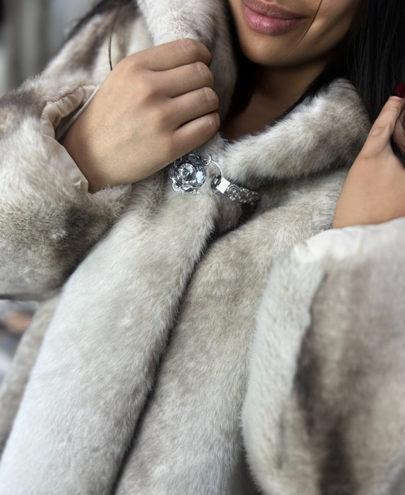 Bunda Hana-Duga bunda-J&J Collection-Bež-Univerzalna-Contessa