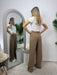Pantalone Verona-Elegant pantalone-J&J Collection-Camel-S-Contessa