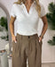 Pantalone Verona-Elegant pantalone-J&J Collection-Camel-S-Contessa