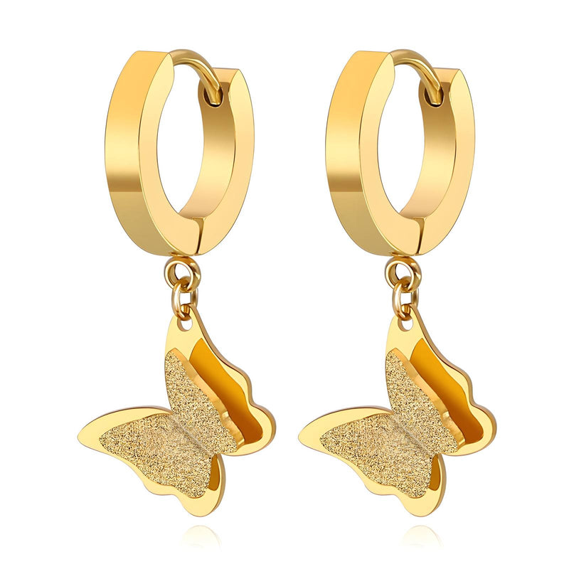 Butterflies minđuše | 18K pozlata | Nerđajući čelik 87959-0 - [variant_title] - Minđuše | Contessa Moda