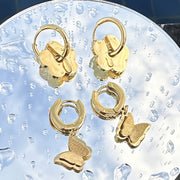Butterflies minđuše | 18K pozlata | Nerđajući čelik 87959-0 - [variant_title] - Minđuše | Contessa Moda