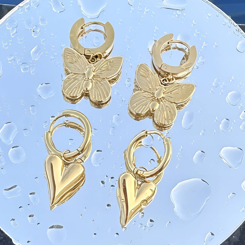 Butterflies minđuše | 18K pozlata | Nerđajući čelik 88363-0 - [variant_title] - Minđuše | Contessa Moda