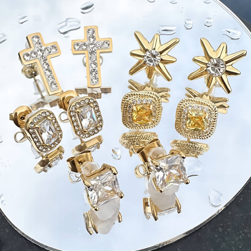 Crosses minđuše | 18K pozlata | Nerđajući čelik 89235-0 - [variant_title] - Minđuše | Contessa Moda
