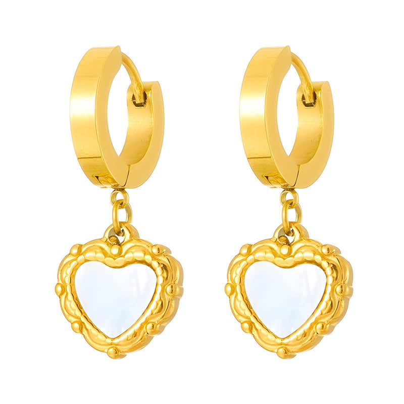 Heart minđuše | 18K pozlata | Nerđajući čelik 87817-0 - [variant_title] - Minđuše | Contessa Moda
