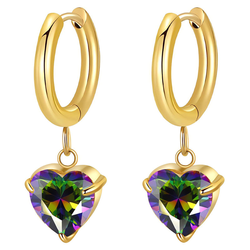 Heart minđuše | 18K pozlata | Nerđajući čelik 90018-0 - [variant_title] - Minđuše | Contessa Moda