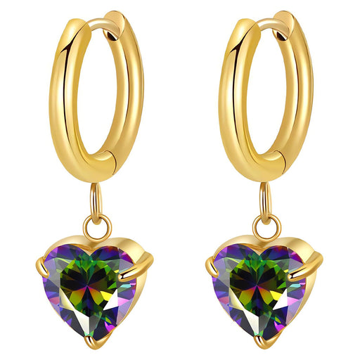 Heart minđuše | 18K pozlata | Nerđajući čelik 90018-0 - [variant_title] - Minđuše | Contessa Moda