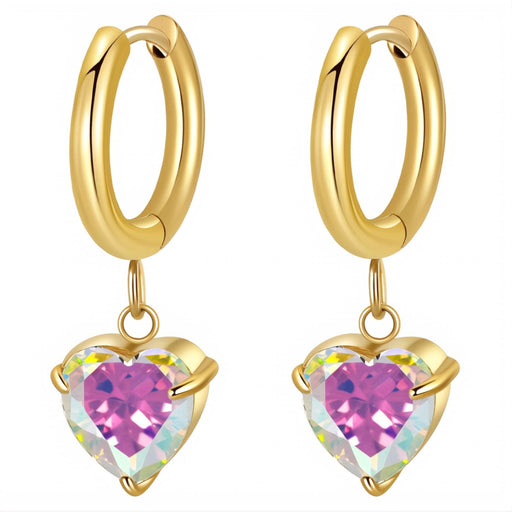 Heart minđuše | 18K pozlata | Nerđajući čelik 90019-0 - [variant_title] - Minđuše | Contessa Moda