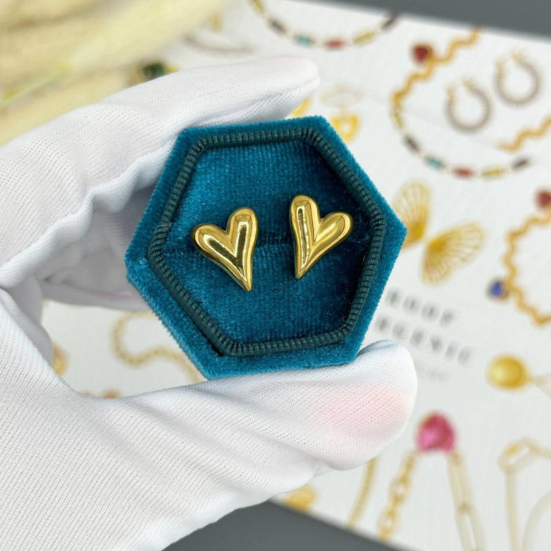 Hearts minđuše | 18K pozlata | Nerđajući čelik 87375-0 - [variant_title] - Minđuše | Contessa Moda