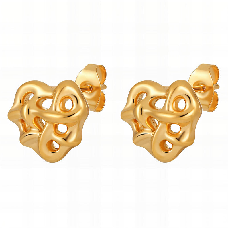 Hearts minđuše | 18K pozlata | Nerđajući čelik 88364-0 - [variant_title] - Minđuše | Contessa Moda