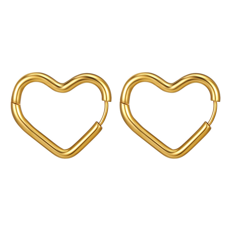 Hearts minđuše | 18K pozlata | Nerđajući čelik 88385-0 - [variant_title] - Minđuše | Contessa Moda