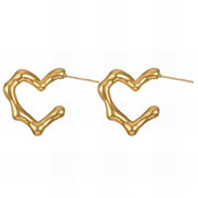 Hearts minđuše | 18K pozlata | Nerđajući čelik 88577-0 - [variant_title] - Minđuše | Contessa Moda