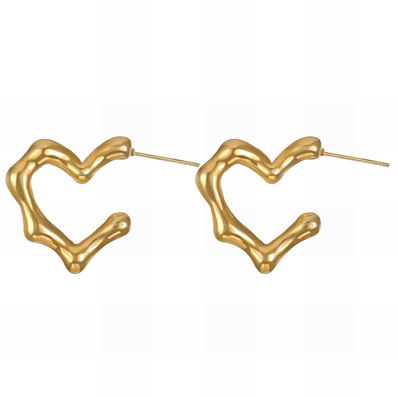 Hearts minđuše | 18K pozlata | Nerđajući čelik 88577-0 - [variant_title] - Minđuše | Contessa Moda
