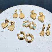 Hearts minđuše | 18K pozlata | Nerđajući čelik 89196-0 - [variant_title] - Minđuše | Contessa Moda
