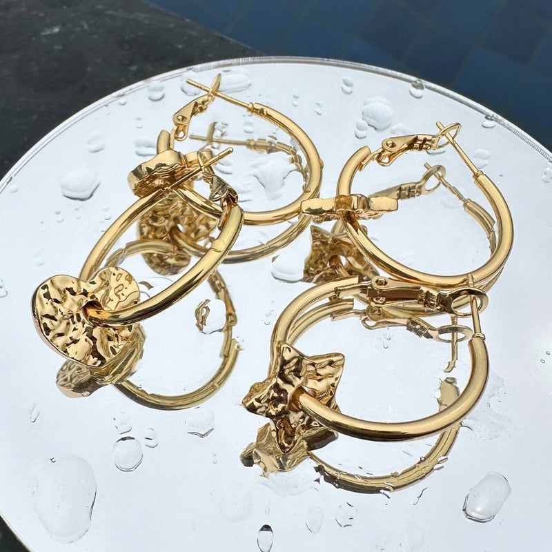 Hearts minđuše | 18K pozlata | Nerđajući čelik 89231-0 - [variant_title] - Minđuše | Contessa Moda