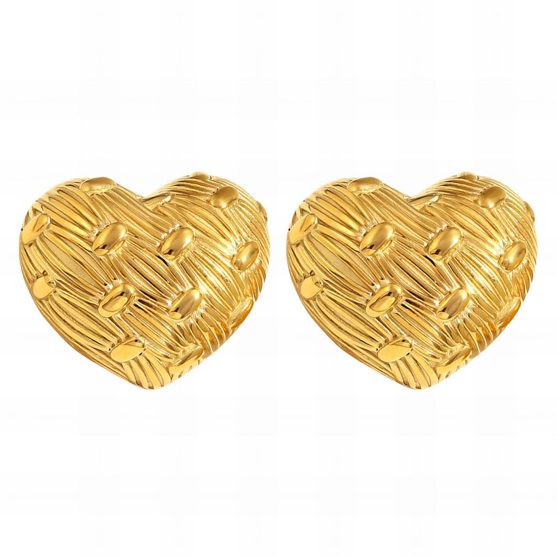 Hearts minđuše | 18K pozlata | Nerđajući čelik 89600-0 - [variant_title] - Minđuše | Contessa Moda
