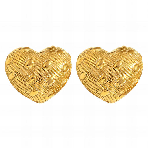 Hearts minđuše | 18K pozlata | Nerđajući čelik 89600-0 - [variant_title] - Minđuše | Contessa Moda