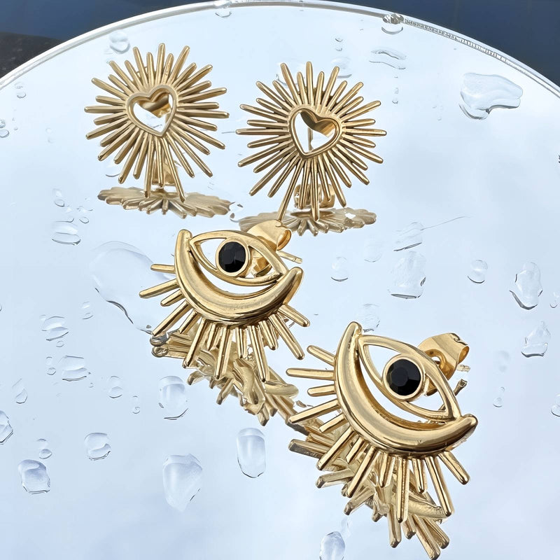 Hearts minđuše | 18K pozlata | Nerđajući čelik 89746-0 - [variant_title] - Minđuše | Contessa Moda