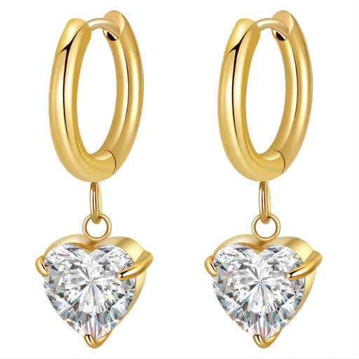 Hearts minđuše | 18K pozlata | Nerđajući čelik 90017-0 - [variant_title] - Minđuše | Contessa Moda