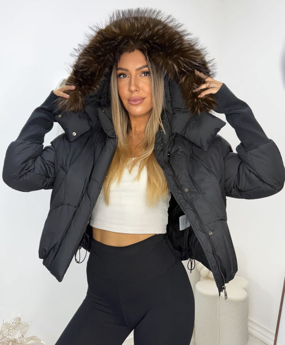 Jakna Zera-Štepana jakna-J&J Collection-Crna-S/M-Contessa