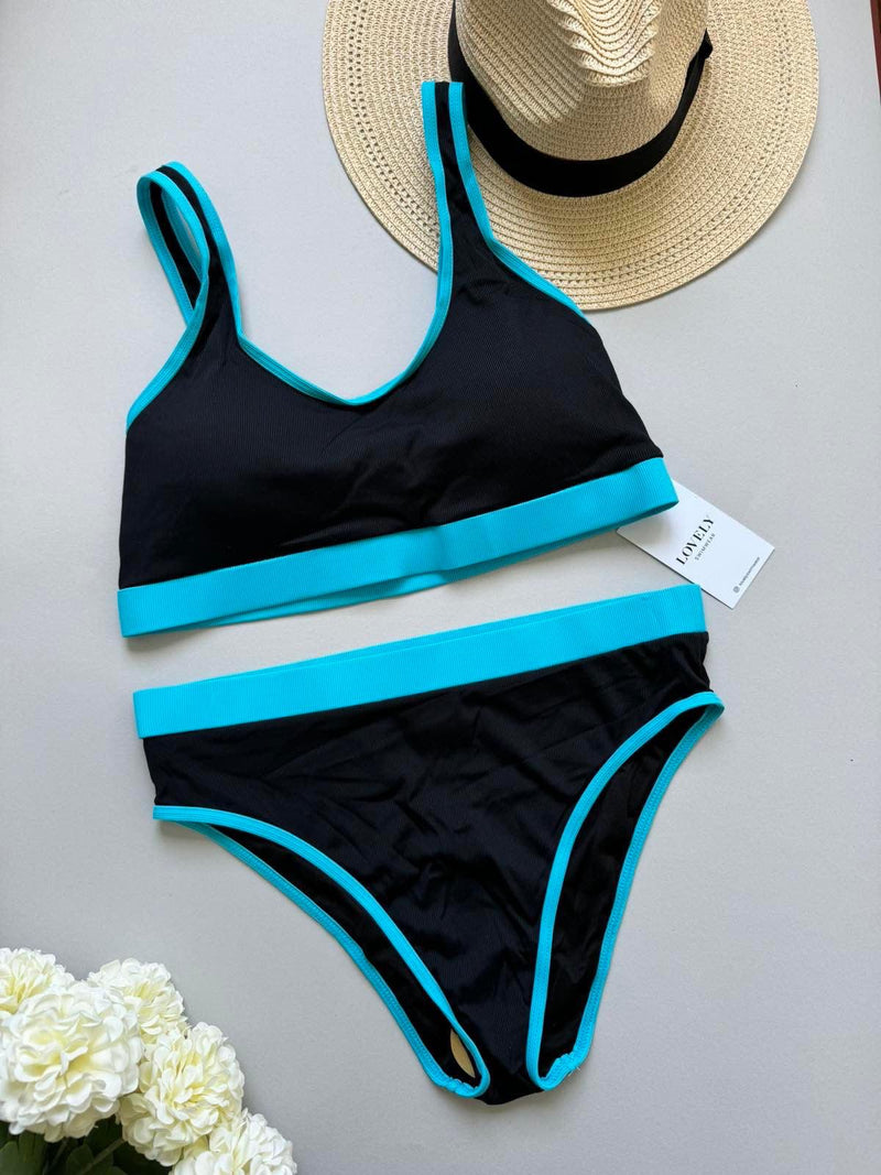 Kupaći kostim Lili Contessa moda - Kupaći kostim Crno-plava, S, , Šifra: 3408-KUPACI-KOSTIM-LILI-CRNO-PLAVA-S