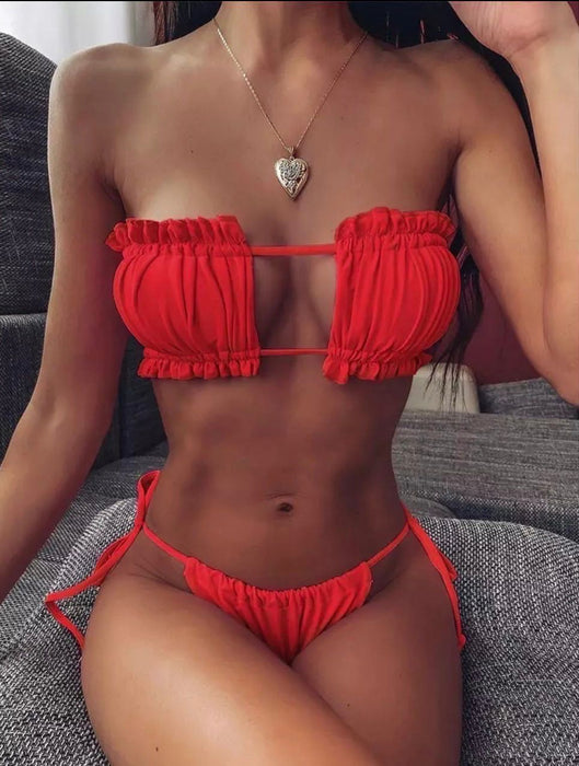 Kupaći kostim Selina Contessa moda - Kupaći kostim Crvena, L, , Šifra: KUPACI-KOSTIM-SELINA-CRVENA-U